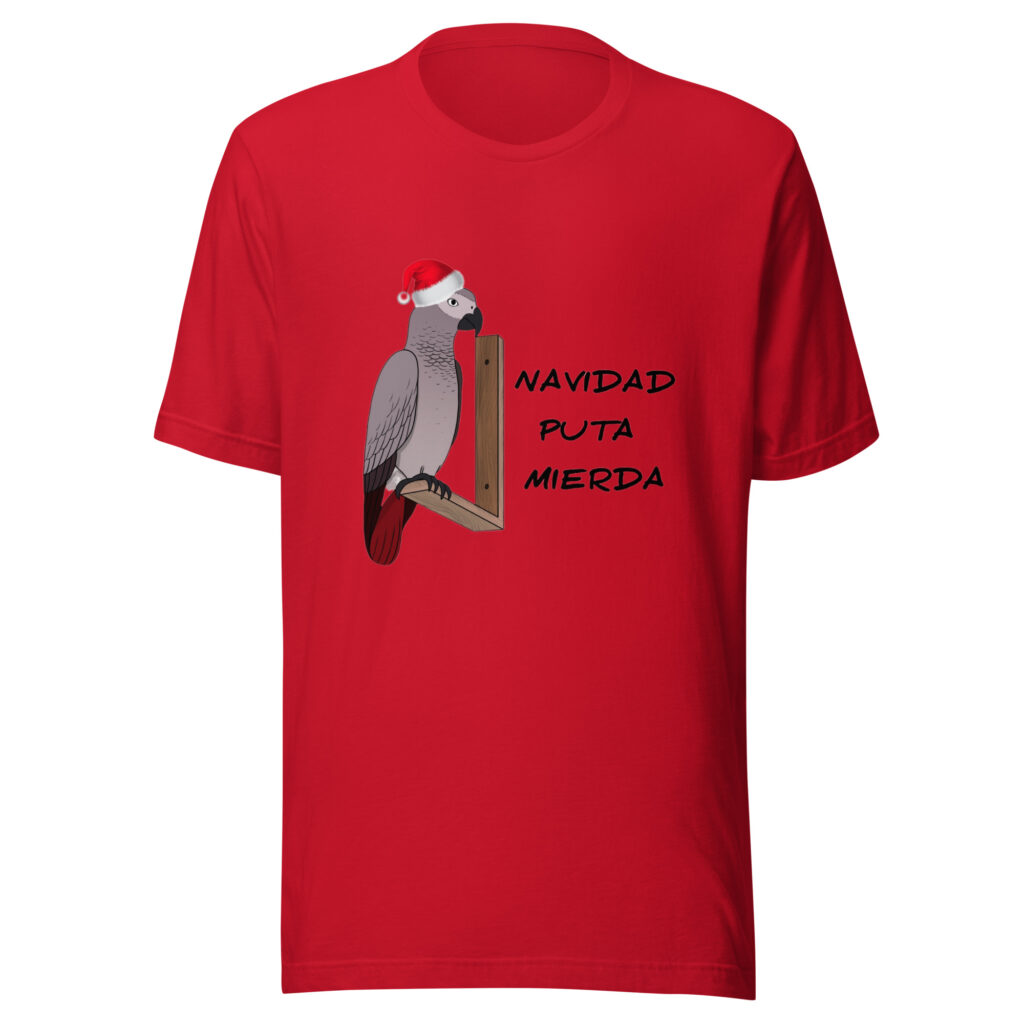 Camiseta unisex Navidad Puta Mierda - Imagen 2