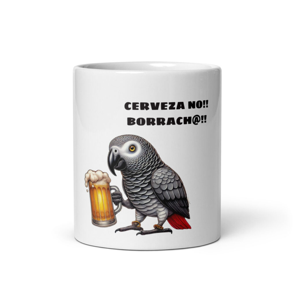 Taza blanca Cerveza no borrach@! - Imagen 4