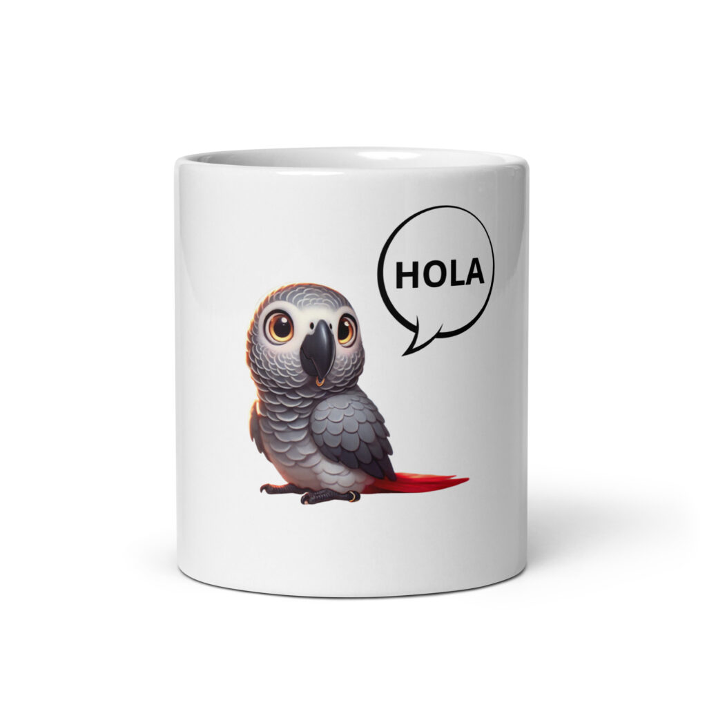 Taza blanca Hola Corcho - Imagen 4