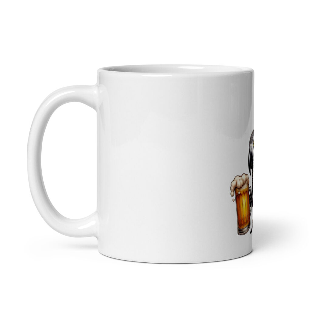 Taza blanca Que quiero una cerveza! - Imagen 3