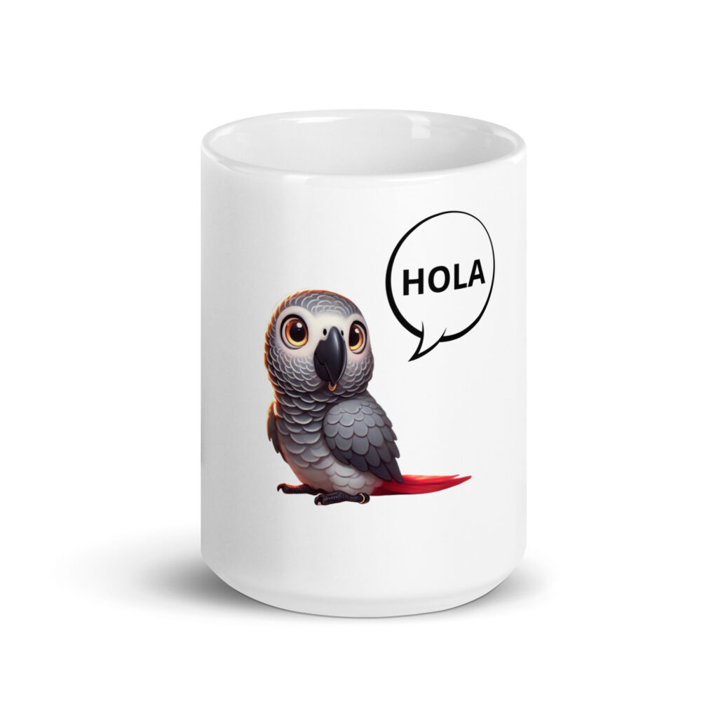 Taza blanca Hola Corcho - Imagen 7