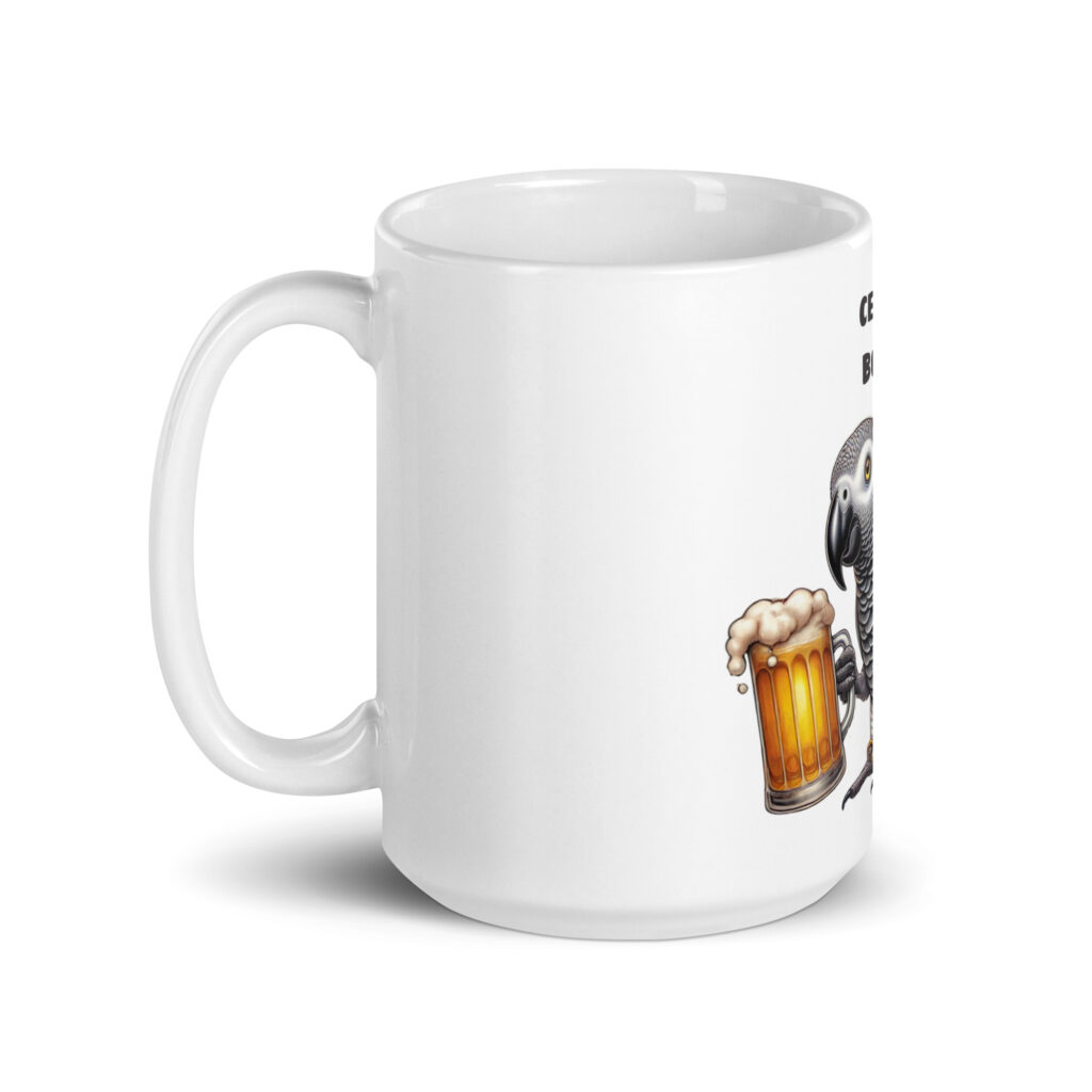 Taza blanca Cerveza no borrach@! - Imagen 6