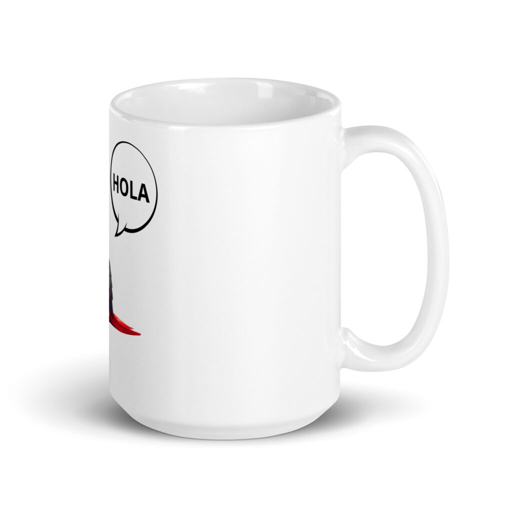 Taza blanca Hola Corcho - Imagen 5